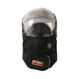 加厚冬季骑行帽子女冬季东北保暖雷锋帽女款挡风防寒神器防风帽