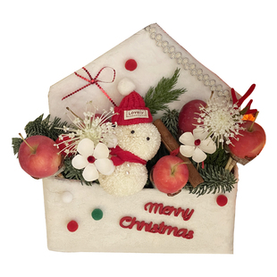 【圣诞节新品】LA朴町 毛绒信封花盒节日礼物手工DIY花店包装资材