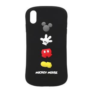 特卖正版日本迪士尼苹果XsMax手机壳液态硅胶适用iPhoneXR软防摔全包软壳iPhoneXs米奇米妮卡通保护壳