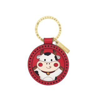 ZOOMON手工定制十二生肖钥匙扣属相生肖牛车钥匙挂件创意生日礼物