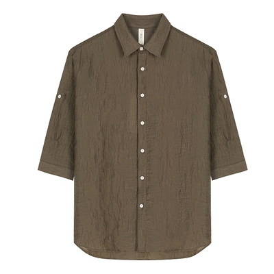 BSIJA/毕厶迦2025夏季男中袖衬衫