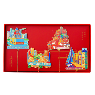 重庆文创旅游纪念品金属书签礼盒 高档精致创意古典中国风古风礼物奖励学生定制故宫博物馆小礼品订制
