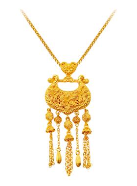 心有锁属流苏项链女ins设计高级