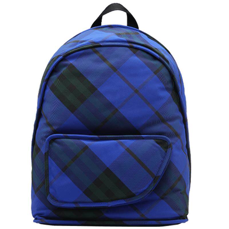 【自营】BURBERRY/博柏利男士格纹大号Shield双肩包休闲百搭背包