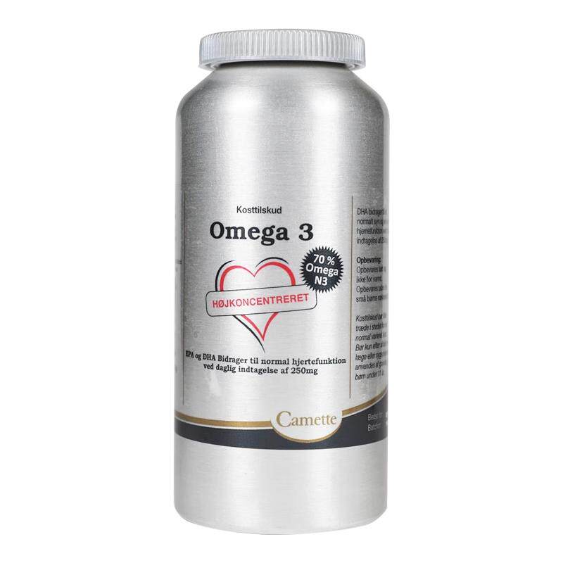 Camette丹麦凯麦特高纯度浓缩深海鱼油omega3成人EPADHA软胶囊