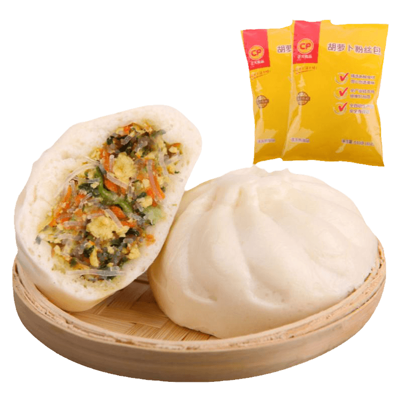 正大早餐包子4袋组合加热即食