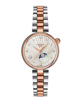 【自营】【新品】Tissot天梭小美人月相款石英女表偏心瑞士手表