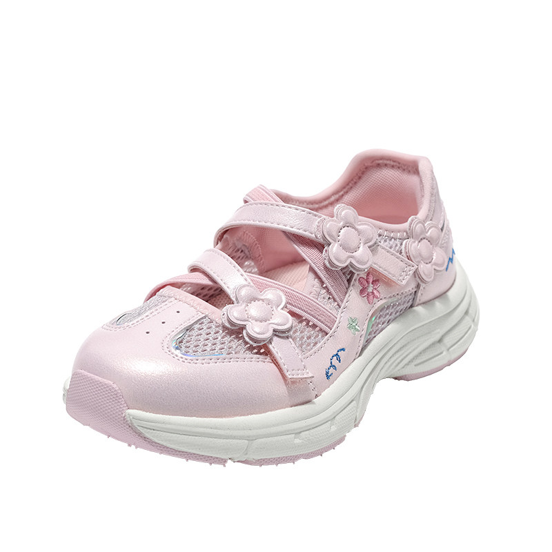 百丽童鞋儿童运动鞋女童厚底玛丽珍2026春季新款小女孩透气网面鞋