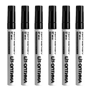 油漆笔黑色记号笔补漆笔防水防油防晒工业不掉色涂鸦笔油性马克笔彩色工业汽车专用白色补色速干丙烯笔轮胎笔