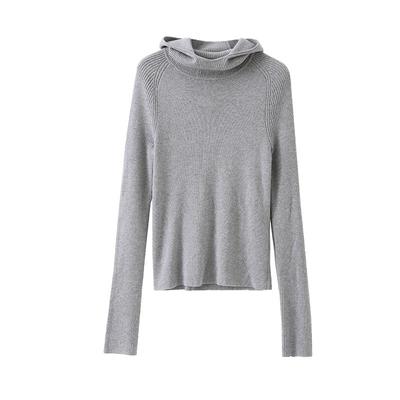 POPCHRIO羊毛加厚连帽针织衫