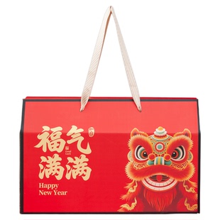 马年新年礼盒包装盒2026春节过年货送礼零食干果食品礼盒空盒