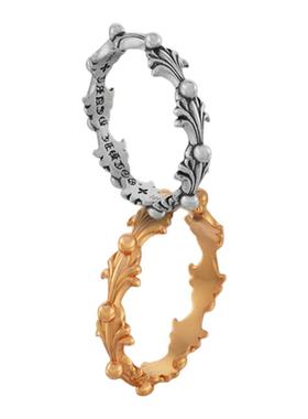 鱼骨尾戒925纯银戒指指环