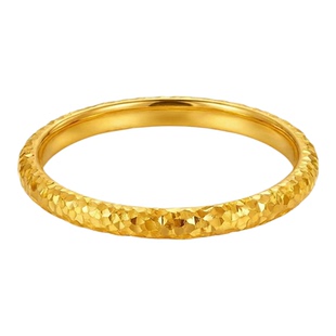 CAMIERY碎碎冰黄金戒指男女仿金轻奢高级感2026新款爆款情侣对戒