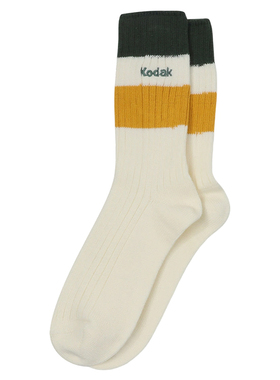 [新品]KODAK柯达30支棉纱面料标志性配色中筒袜男女同款中筒袜