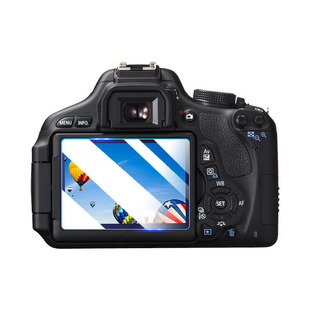 适用佳能700D相机贴膜防刮抗指纹CANON单反照相机EOS 600D 500D 400D高清屏幕保护膜200d数码相机全屏水凝膜