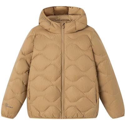 男童外套连帽轻薄保暖三防羽绒服