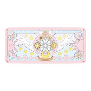 魔法少女樱加热鼠标垫左开关冬季超大暖桌垫办公室桌面工位加热垫儿童写字桌垫书桌垫键盘垫电热桌垫暖手垫子
