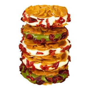 奶香暴击！本宫饿了台式扁桃仁夹心酥礼盒装 牛轧杏仁脆酥软年货