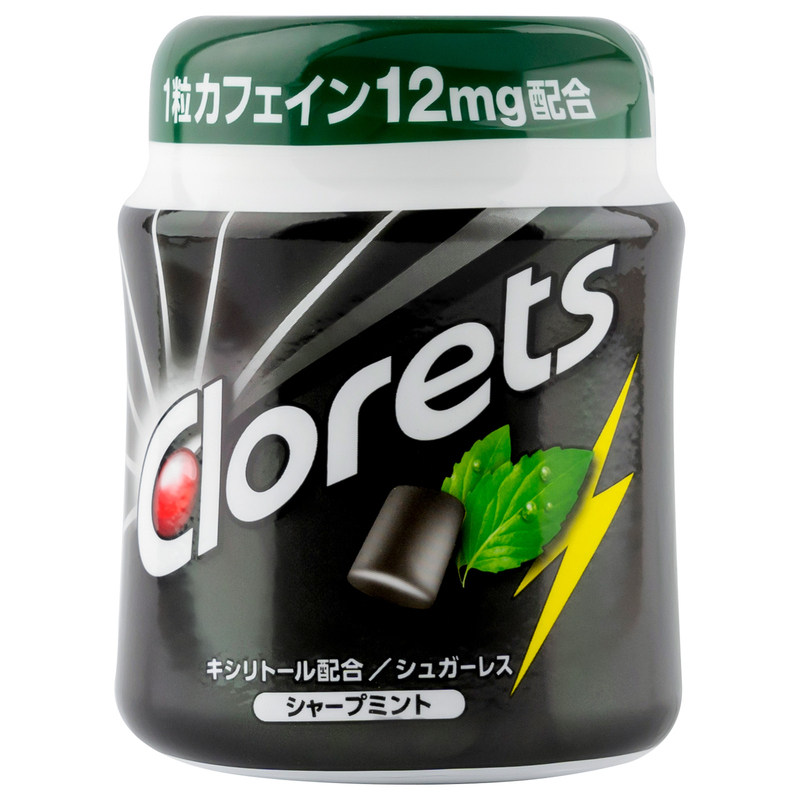 日本进口Clorets卡夫口香糖冰爽超强薄荷糖水果味清新口气泡泡糖