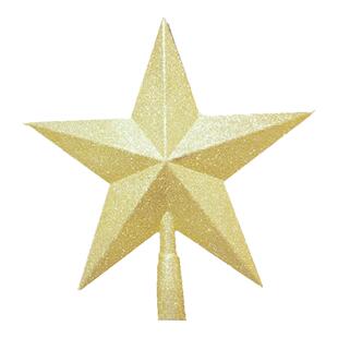 圣诞节五角星挂件 圣诞树装饰品 商场橱窗金色红色银色星星吊饰