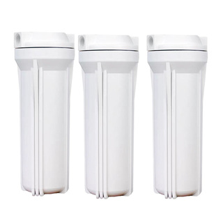 丰达10寸过滤瓶高防爆净水器过滤器 2/4/分口 前置白瓶 滤筒滤壳