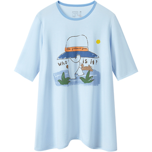 小番薯potatokids莫代尔儿童连体睡衣夏季薄款透气男女童防踢睡裙