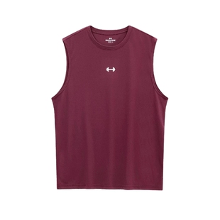 肌肉狗 运动背心男26年新品美式印花无袖速干t恤训练服健身上衣