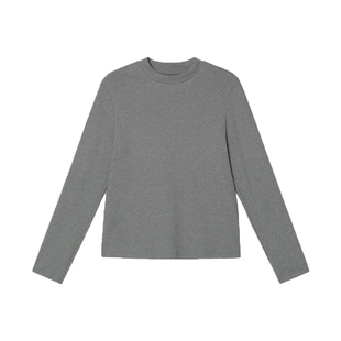 半高领打底衫女德绒内搭长袖T恤2025秋冬季修身显瘦纯色基础上衣