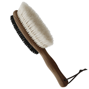 艺之初高档羊毛大衣打理刷双面猪鬃扫床刷子羊绒毛呢大衣专用刷子