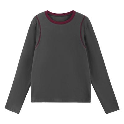 加绒长袖t恤女士打底衫秋冬内搭