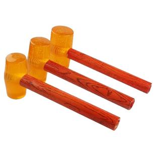 透明橡皮锤橡胶锤塑料胶锤皮榔头木柄香槟锤地板瓷砖装修安装锤子