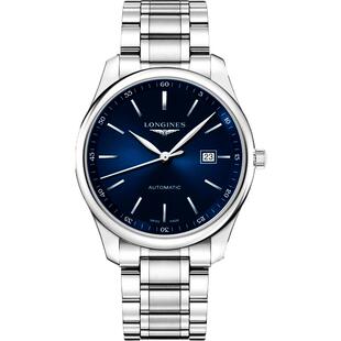 新品瑞士Longines浪琴42mm名匠系列商务机械男表 L2.893.4.92.6