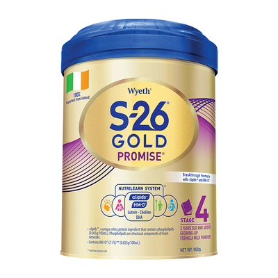 惠氏S26金装4段牛奶粉900g
