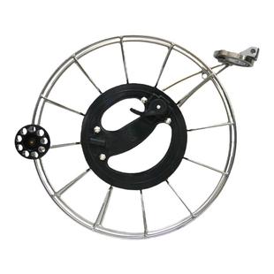 潍坊不锈钢握轮风筝线轮成人静音大轴承防倒转握盘风筝轮