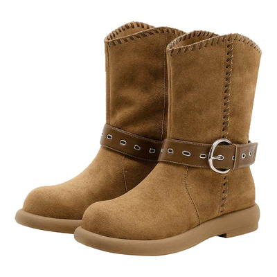 星期六美拉德风西部牛仔靴