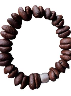 S999系列真·咖啡豆足银手串小众时尚礼物个性定制高颜值手链