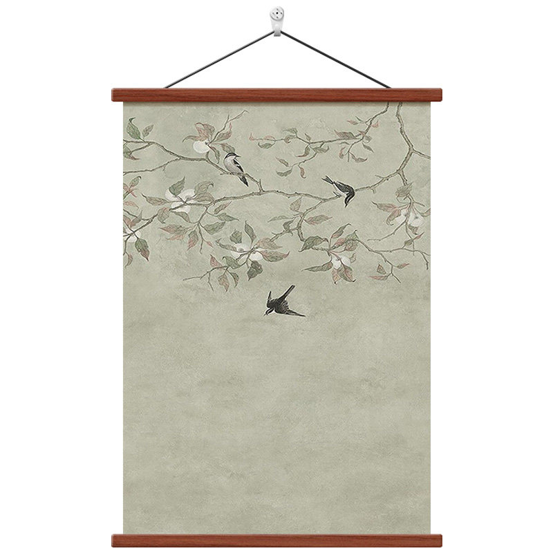 宋代美学花鸟图玄关挂画