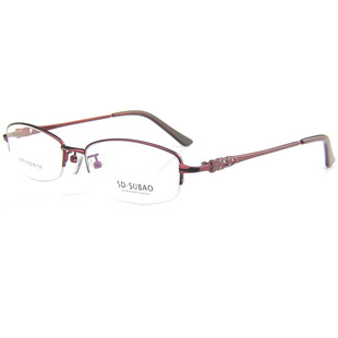 正品超轻女士款式钛合金框架 配抗辐射近视眼镜 平光镜老花镜成品