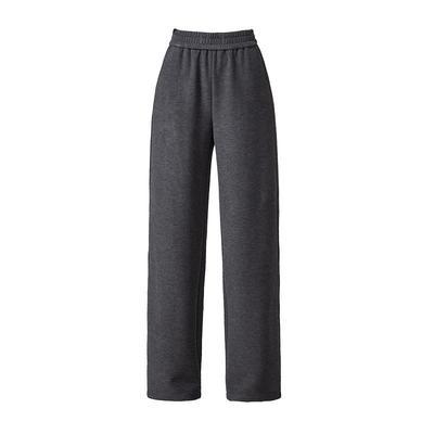 逸阳高腰休闲百搭羊毛加绒直筒裤