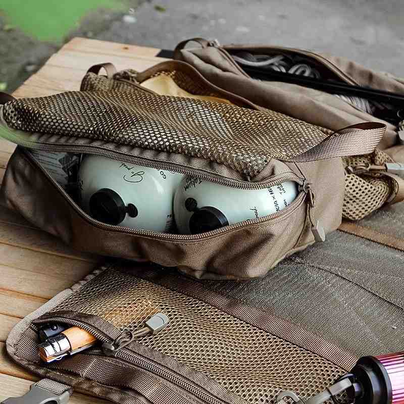 OVERHILLS户外露营可拆式包包钉吊挂系统收納地MOLLE卷包包餐具