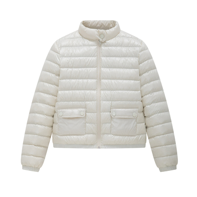 lagur可溯源排骨白鸭绒羽绒服女
