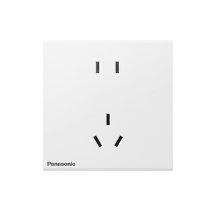 松下官方旗舰店开关插座空调16A五孔暗装家用哑光磨砂面板悦畔白