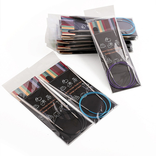 好用的环形针编织工具毛衣针不锈钢棒针毛线织针循环棒针100cm