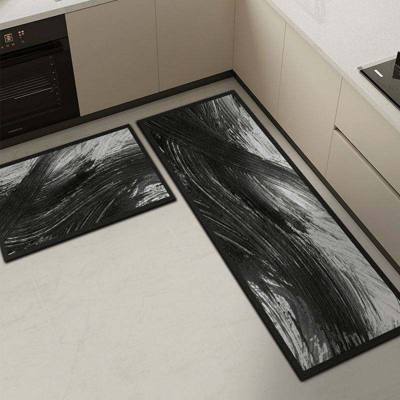 简约硅藻泥厨房地垫免洗可擦门口脚垫专用耐脏防水吸水垫防滑