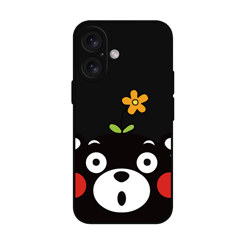 熊本熊iPhone17透明手机壳pro软max适用苹果16套14磨砂13黑vivo X300白S50全包K80红米K90