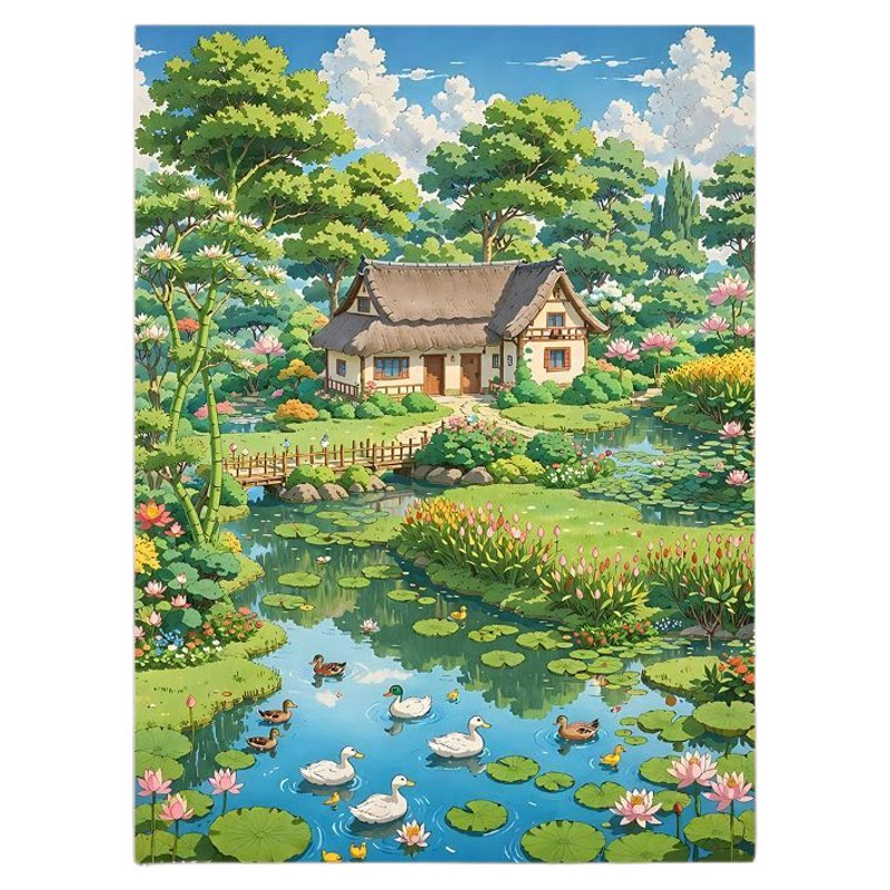 宫崎骏夏天装饰画高级感风景挂画