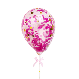 ins风网红彩色气球蛋糕装饰插件配件女神亮片生日派对装扮气球