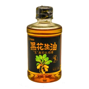 醇油坊黑花生油400ml食用油古法压榨工艺压榨宿舍家用小瓶装
