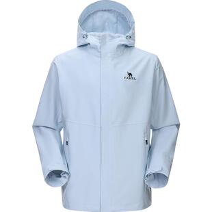 骆驼户外单层冲锋衣女款2026春夏新款休闲防风防水三防登山外套男