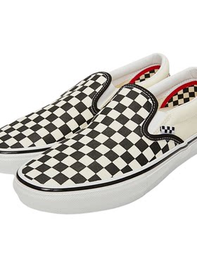 VANS范斯 Slip On男女棋盘格一脚蹬懒人鞋帆布鞋板鞋VN0A5FCA